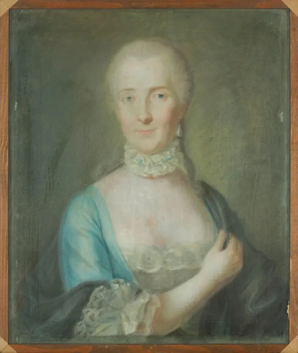 Framed Print : Portrait of Genowefa from Ogi before 1749 (1743-00-00-1749-00-00);Białozórka (Ukraine) Framed Print : Portrait of Genowefa from Ogi before 1749 (1743-00-00-1749-00-00);Białozórka (Ukraine)