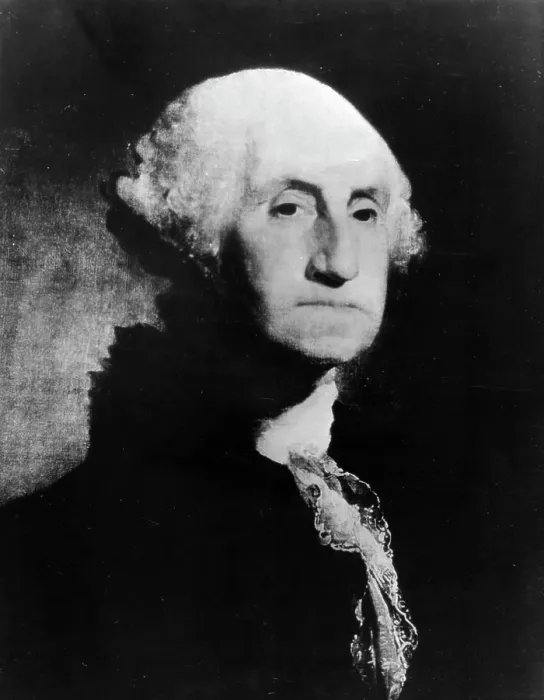 Framed Print : Portrait of George Washington by Stuart Gilbert (1755-1828, American)