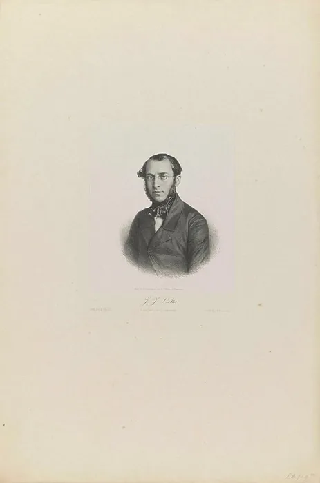 Framed Print : Portrait of J.J. Viotta, 1854; J