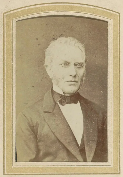 Framed Print : Portrait of a man with glasses. Part of photo album from a Dutch family with 168 cartes-de-visiting and cabinet photos Framed Print : Portrait of a man with glasses. Part of photo album from a Dutch family with 168 cartes-de-visiting and cabinet photos
