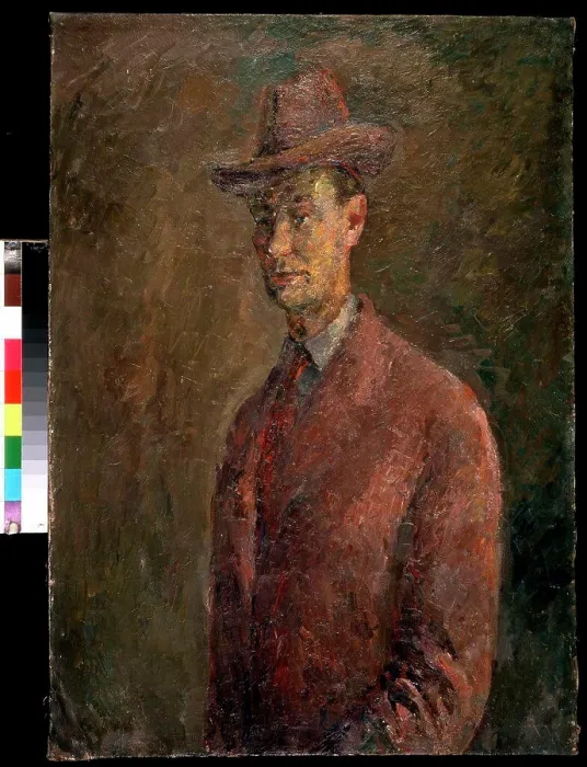 Framed Print : Portrait of man by Robert Raphailovich Falk, oil on canvas, 1886-1958, Private Collection, 97x64 Framed Print : Portrait of man by Robert Raphailovich Falk, oil on canvas, 1886-1958, Private Collection, 97x64