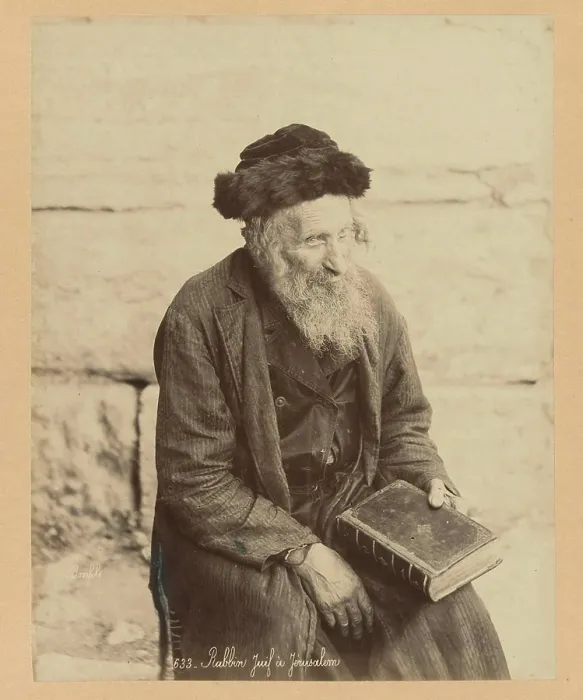 Framed Print : Portrait of a rabbine;s 36. A Jewish rabbi