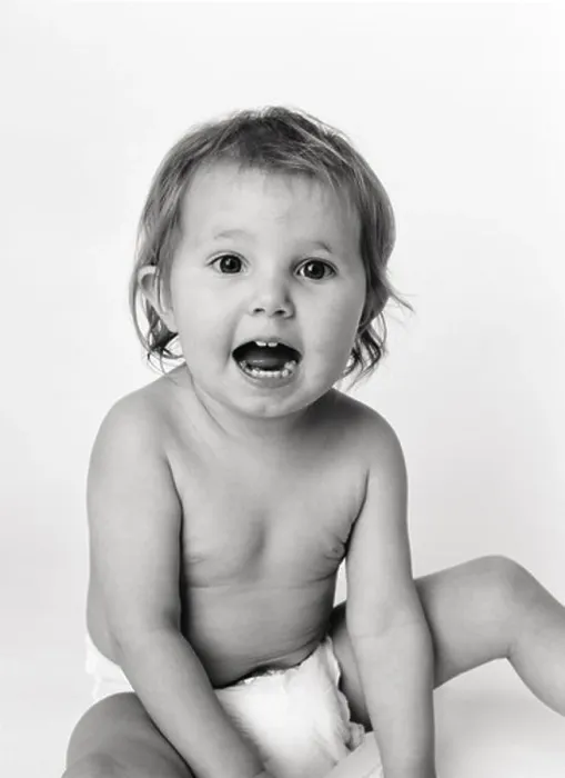 Framed Print : Portrait of a small child