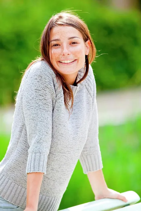 Framed Print : Portrait of smiling woman Framed Print : Portrait of smiling woman