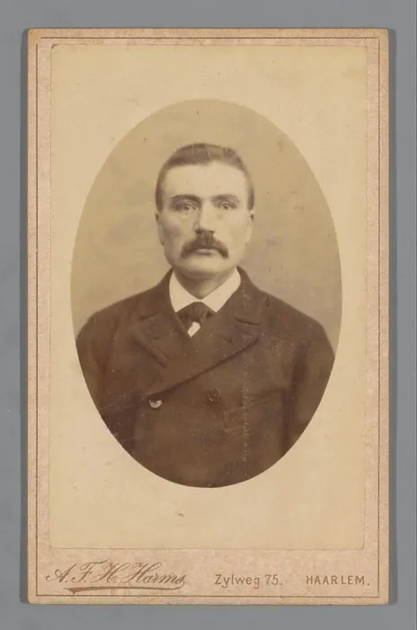 Framed Print : Portrait of an unknown man, August Ferdinand Heinrich Harms