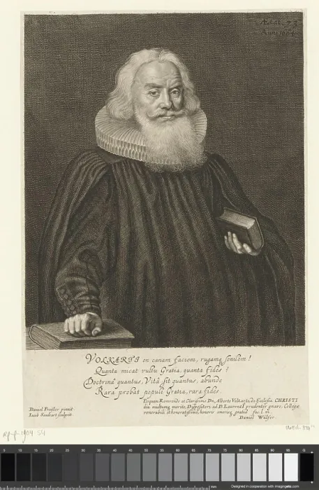 Framed Print : Portrait van Albrecht Volckhard Framed Print : Portrait van Albrecht Volckhard