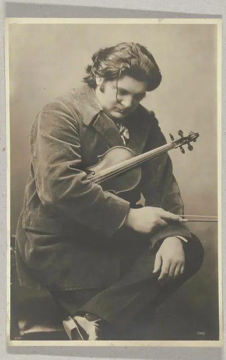Framed Print : Portrait of the violinist Isay; Isay, violinist