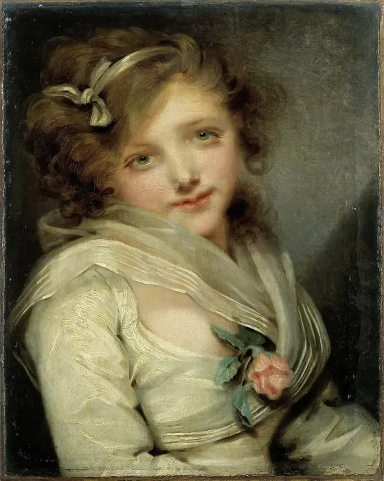 Framed Print : Portrait of young girl Jean-Baptiste Greuze (1725-1805) Framed Print : Portrait of young girl Jean-Baptiste Greuze (1725-1805)