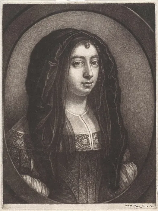 Framed Print : Portrait of a young woman with a headscarf. Young woman with a headscarf, possibly the woman of the print maker Framed Print : Portrait of a young woman with a headscarf. Young woman with a headscarf, possibly the woman of the print maker