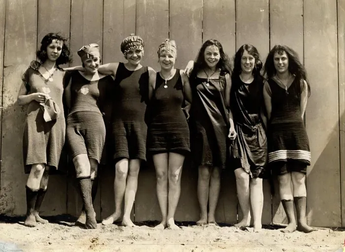 Framed Print : Portrait of young women in swimwear Framed Print : Portrait of young women in swimwear