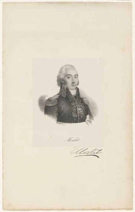 Framed Print : Portret van Claude-François de Malet Framed Print : Portret van Claude-François de Malet
