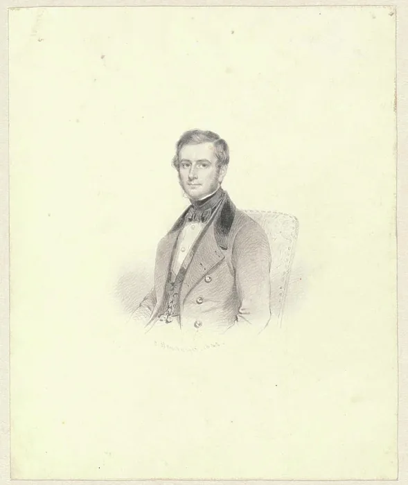 Framed Print : PORTRET VAN H.A. Clinkhamer