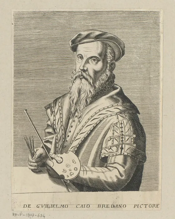 Framed Print : Portret van Willem Key, Edme de Boulonois Framed Print : Portret van Willem Key, Edme de Boulonois