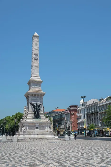 Framed Print : Portugal, Lisbon, 1640 War of Restoration Monument in Restauradores Square