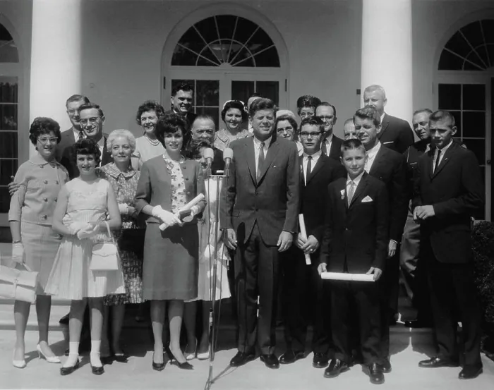Framed Print : Presentation of the Young American Medals to Gerald L