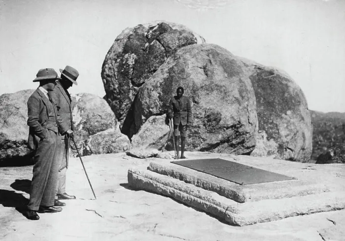 Framed Print : The Prince Visits Cecil Rhodes's Grave Framed Print : The Prince Visits Cecil Rhodes's Grave
