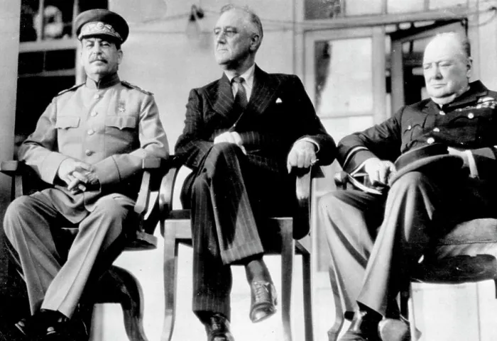 Framed Print : Principals At Teheran Conference -- Joseph Stalin Framed Print : Principals At Teheran Conference -- Joseph Stalin