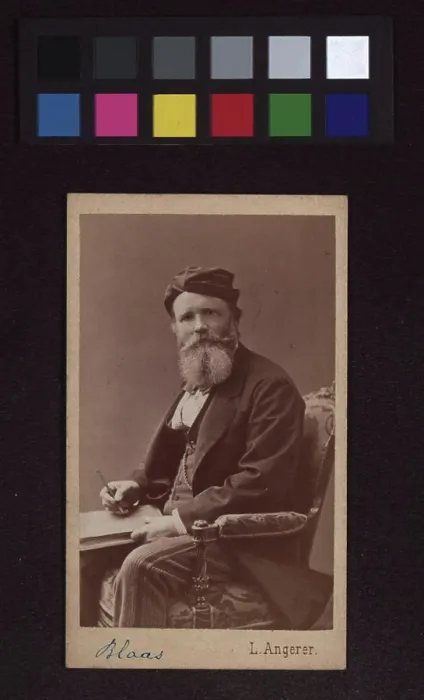 Framed Print : Prof, Karl von Blaas -, painter, Ludwig Angerer -, photographer