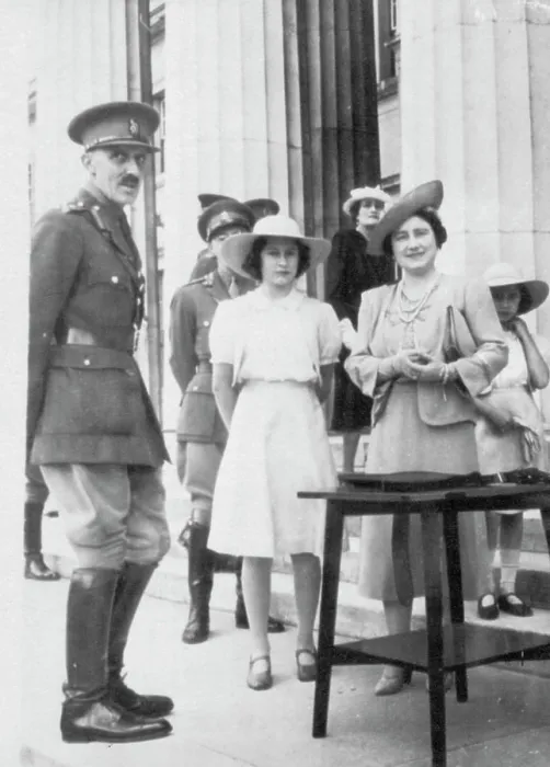 Framed Print : Queen Elizabeth Visits College - Queen Elizabeth was accompanied by Princesses Elizabeth (left) Framed Print : Queen Elizabeth Visits College - Queen Elizabeth was accompanied by Princesses Elizabeth (left)