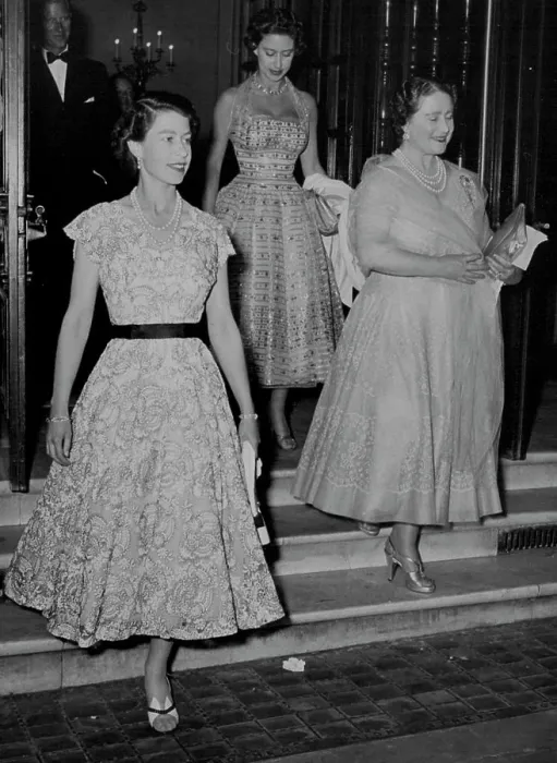 Framed Print : Queen Mother's Birthday Surprise -- A Royal Secret for the Queen Mother's birthday was this smiling theatre party