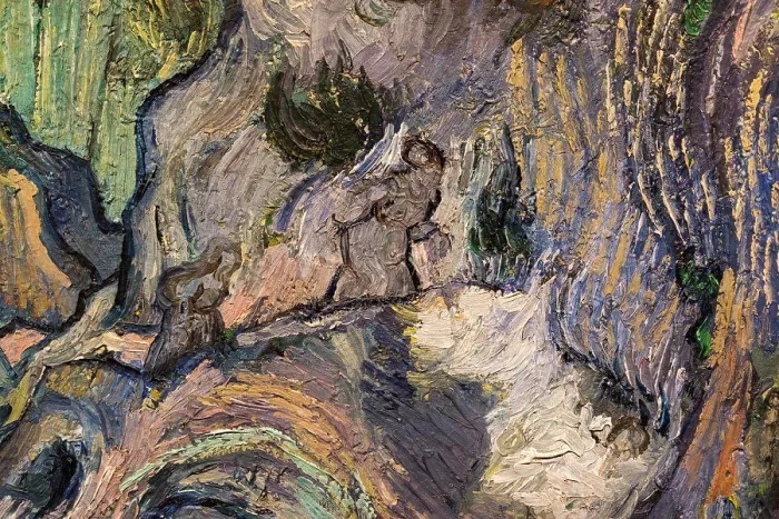 Framed Print : Detail of Ravine; 1889 Oil on canvas Vincent van Gogh Dutch worked in France; 1853-1890