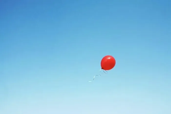 Framed Print : Red Balloon in Sky Framed Print : Red Balloon in Sky