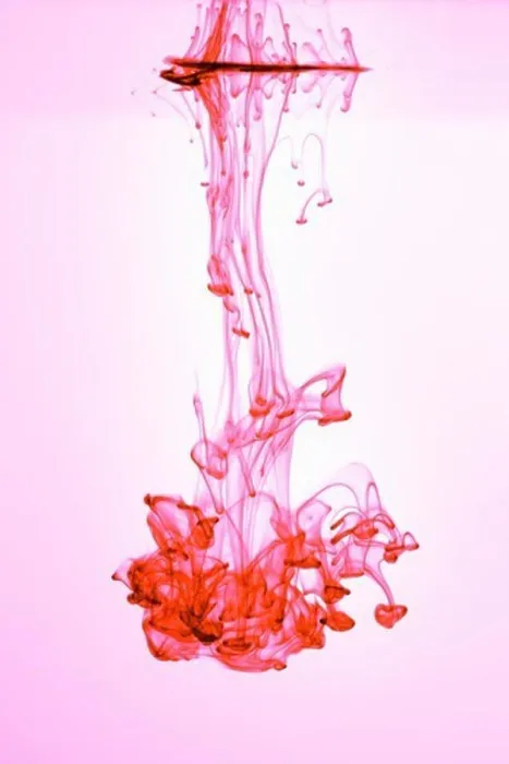 Framed Print : Red ink dripping into water, 10 / 2 / 2013