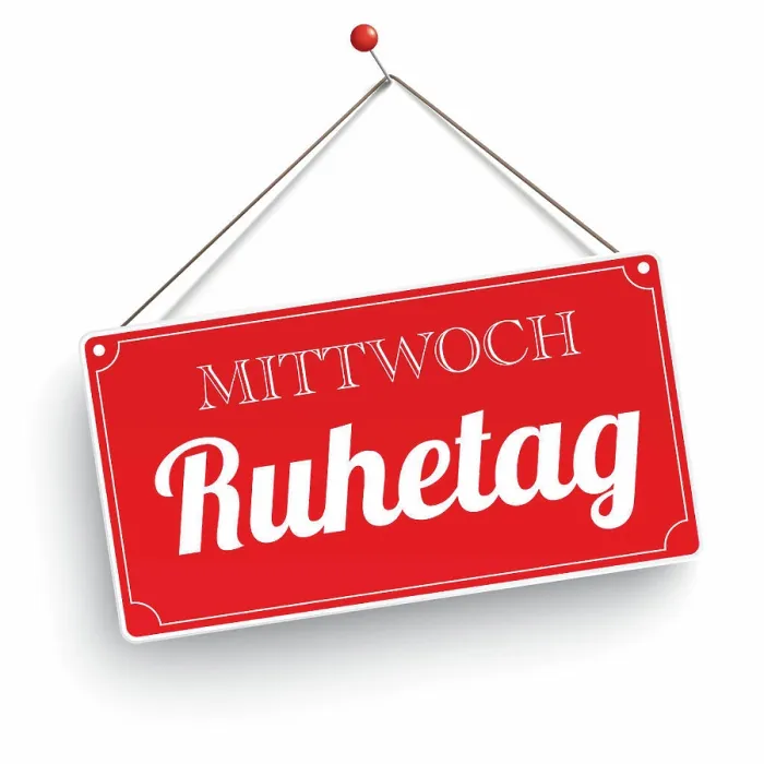 Framed Print : Red Sign Mittwoch Ruhetag White Cover German text Mittwoch Ruhetag, translate Wednesday Rest Day. Eps 10 vector file Framed Print : Red Sign Mittwoch Ruhetag White Cover German text Mittwoch Ruhetag, translate Wednesday Rest Day. Eps 10 vector file