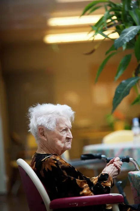 Framed Print : Reportage in a state nursing home in Haute-Savoie, France Framed Print : Reportage in a state nursing home in Haute-Savoie, France