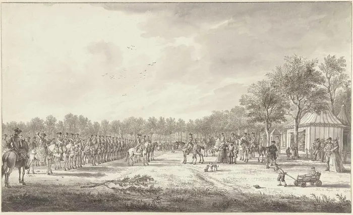 Framed Print : Revue Cavalry by Prince William V Malieveld The Hague The Netherlands, Paulus Constantijn la Fargue, 1770 Framed Print : Revue Cavalry by Prince William V Malieveld The Hague The Netherlands, Paulus Constantijn la Fargue, 1770