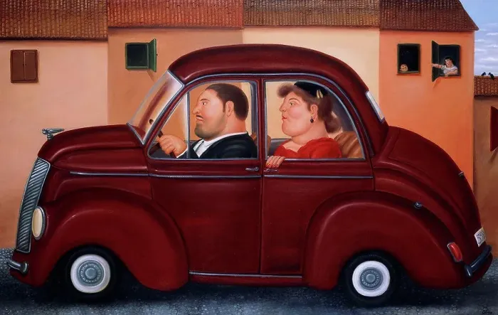 Framed Print : The Rich. Fernando Botero (B.1932). Oil on canvas. Painted in 1986. 127 x 198cm Framed Print : The Rich. Fernando Botero (B.1932). Oil on canvas. Painted in 1986. 127 x 198cm