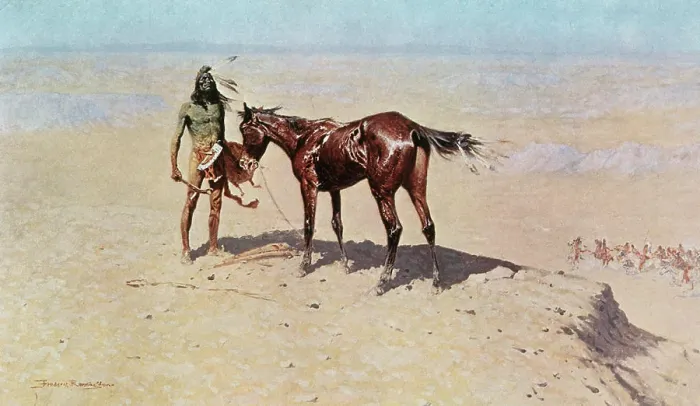 Framed Print : Ridden Down 1905 Frederic Remington (1861-1909 American) Amon Carter Museum, Fort Worth, Texas