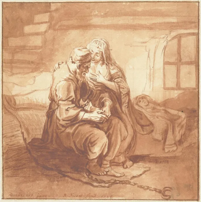 Framed Print : The Roman Child's Love, Bernard Picart
