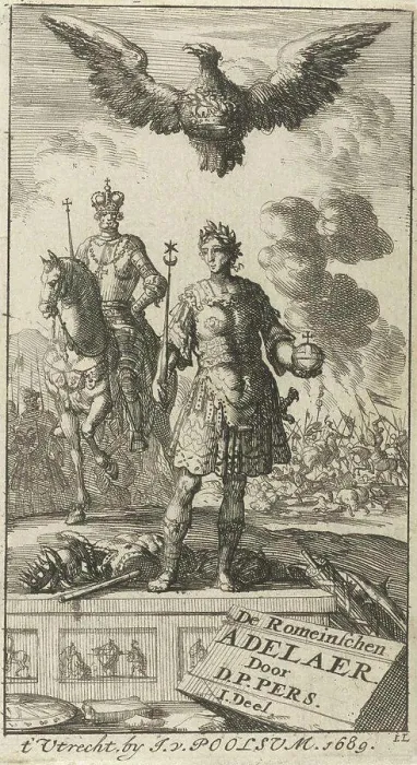 Framed Print : Roman emperor with scepter and globe