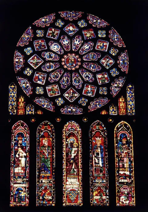 Framed Print : Rose Window of North Facade Chartres Cathedral Chartres France Framed Print : Rose Window of North Facade Chartres Cathedral Chartres France