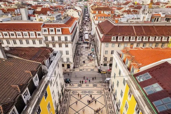 Framed Print : Rua Augusta, Lisbon, Portugal Framed Print : Rua Augusta, Lisbon, Portugal