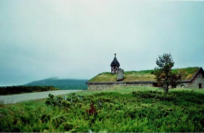 Framed Print : Rural Church With Grass Roof, Norway Framed Print : Rural Church With Grass Roof, Norway