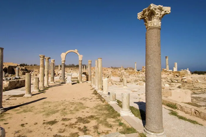 Framed Print : Sabratha Roman site, Tripolitania, Libya