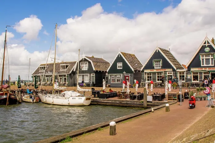 Framed Print : Sail boats docked in harbor Marken, Holland, Netherlands. (Editorial Use Only) Framed Print : Sail boats docked in harbor Marken, Holland, Netherlands. (Editorial Use Only)
