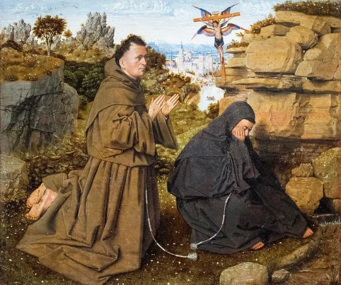 Framed Print : Saint Francis of Assisi Receiving the Stigmata 1430-32 Oil on vellonel; mounted on panel artist unkown Framed Print : Saint Francis of Assisi Receiving the Stigmata 1430-32 Oil on vellonel; mounted on panel artist unkown