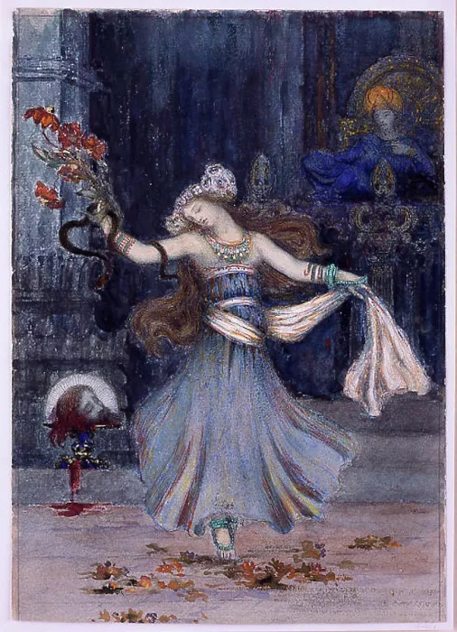 Framed Print : Salomé Dancing Before the Head of St Framed Print : Salomé Dancing Before the Head of St