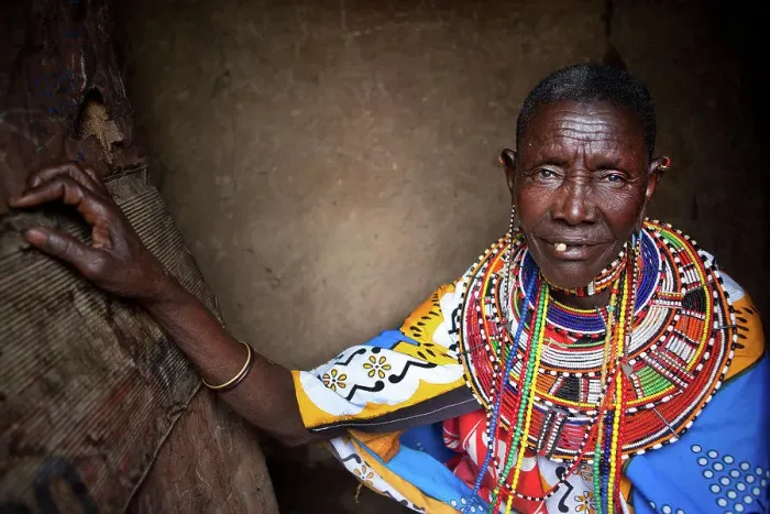 Framed Print : Samburu tribe in Northern Kenya