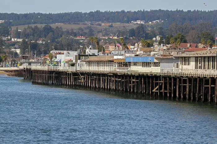 Framed Print : Santa Cruz Wharf, Santa Cruz, California, USA Framed Print : Santa Cruz Wharf, Santa Cruz, California, USA