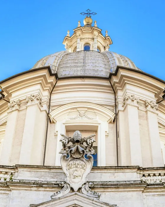 Framed Print : Santagnese Church Exterior, Piazza Nabona Framed Print : Santagnese Church Exterior, Piazza Nabona