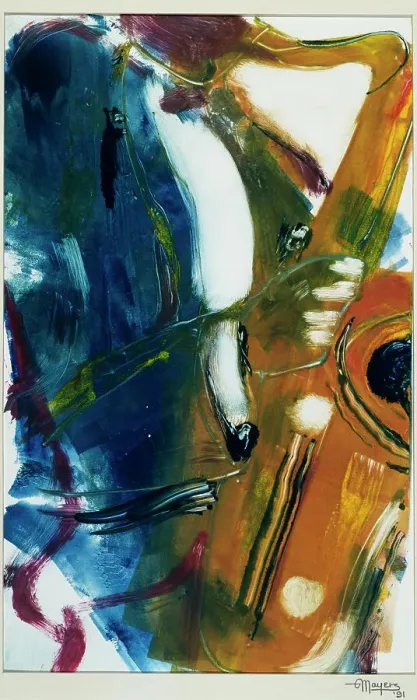 Framed Print : Saxophone by Mayers Framed Print : Saxophone by Mayers