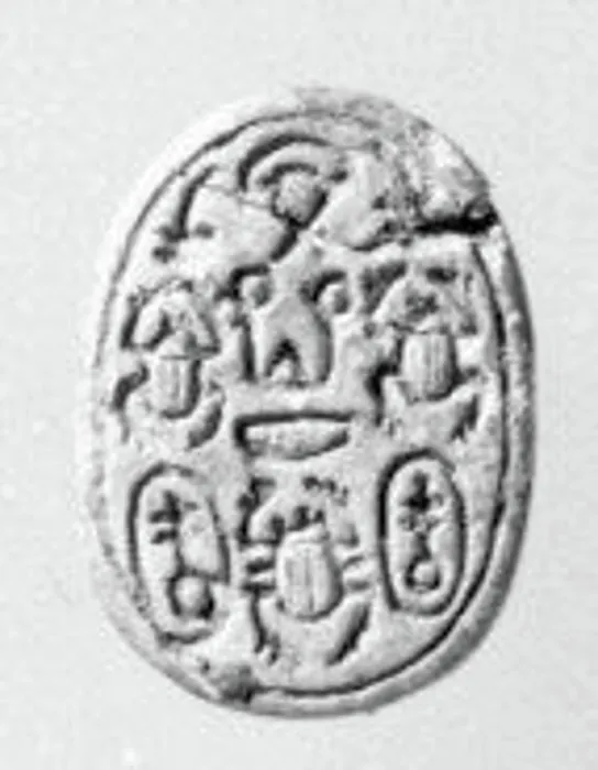 Framed Print : Scarab seal ca. 1700-1560 B.C