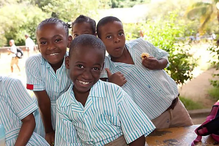 Framed Print : School children of various ethnic origins at the Anse Etoille School near De Quincy Village Framed Print : School children of various ethnic origins at the Anse Etoille School near De Quincy Village