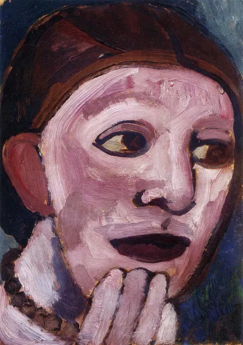 Framed Print : Self-Portrait, Modersohn-Becker, Paula (1876-1907)