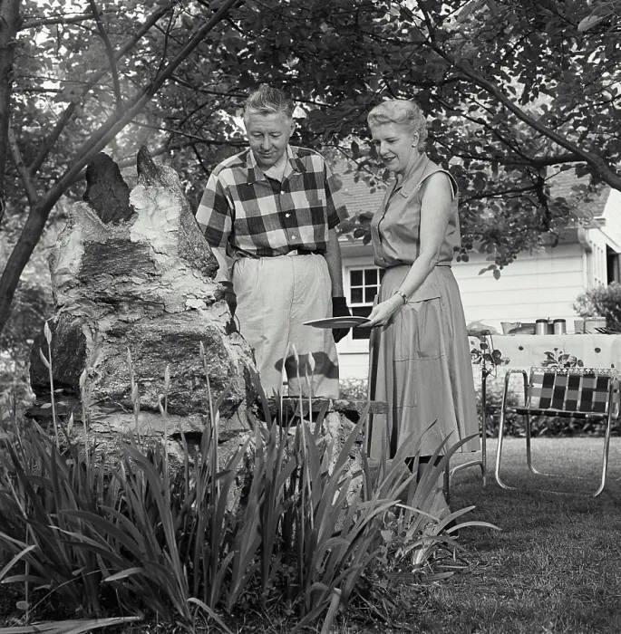 Framed Print : Senior couple at picnic Framed Print : Senior couple at picnic