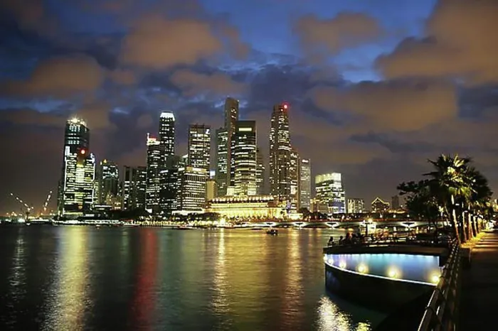 Framed Print : SGP, Singapore: City Skyline. | Framed Print : SGP, Singapore: City Skyline. |